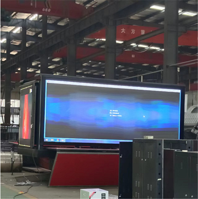16ft 220V 모바일 LED 디스플레이 트럭 3면 P4 디지털 LED 트럭 스크린 리프팅