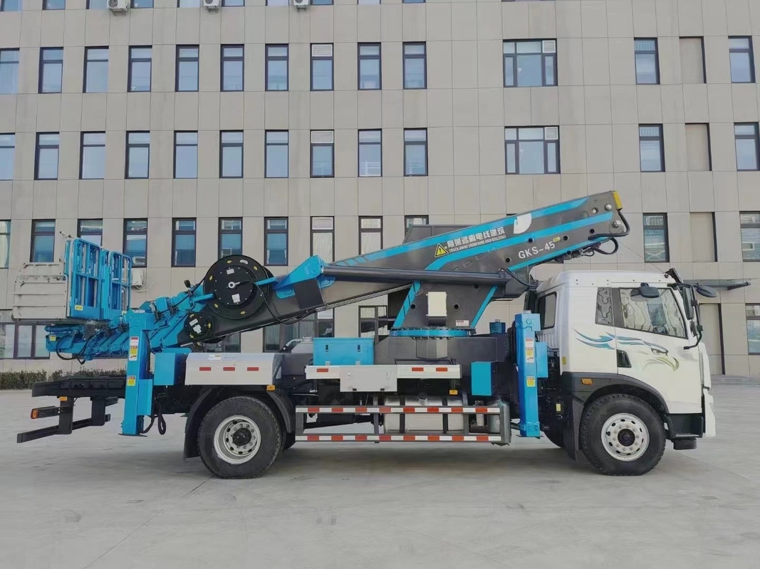 140KW 가공 작업 플랫폼 트럭 6 바퀴 달린 3유로 디젤 엔진 버킷 트럭