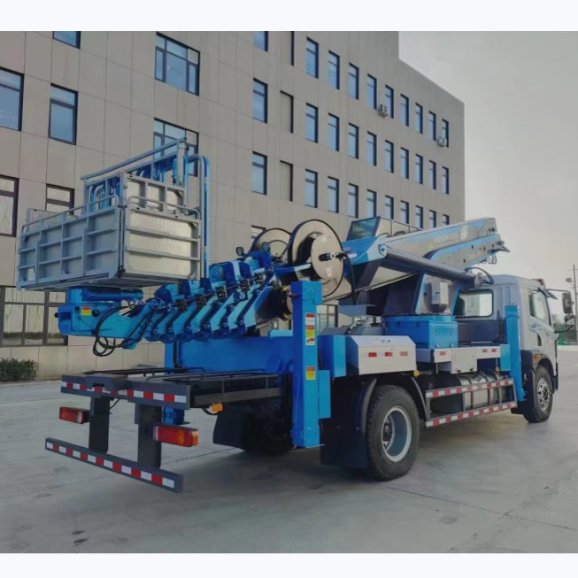 140KW 가공 작업 플랫폼 트럭 6 바퀴 달린 3유로 디젤 엔진 버킷 트럭