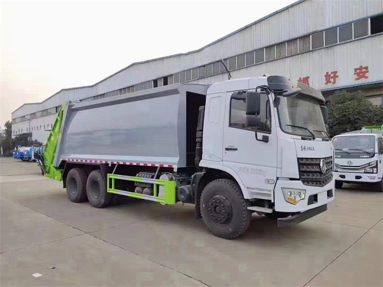 쓰레기 트럭 세탁기 둥펑 5995kg 압축기 탄소 강철 차체로 된 쓰레기 트럭