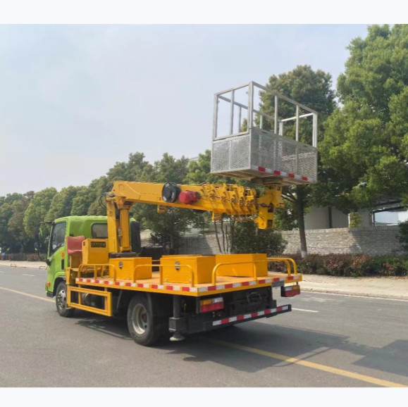 왼쪽 또는 오른손 운전 공기 작업 플랫폼 트럭 3360mm 휠 베이스