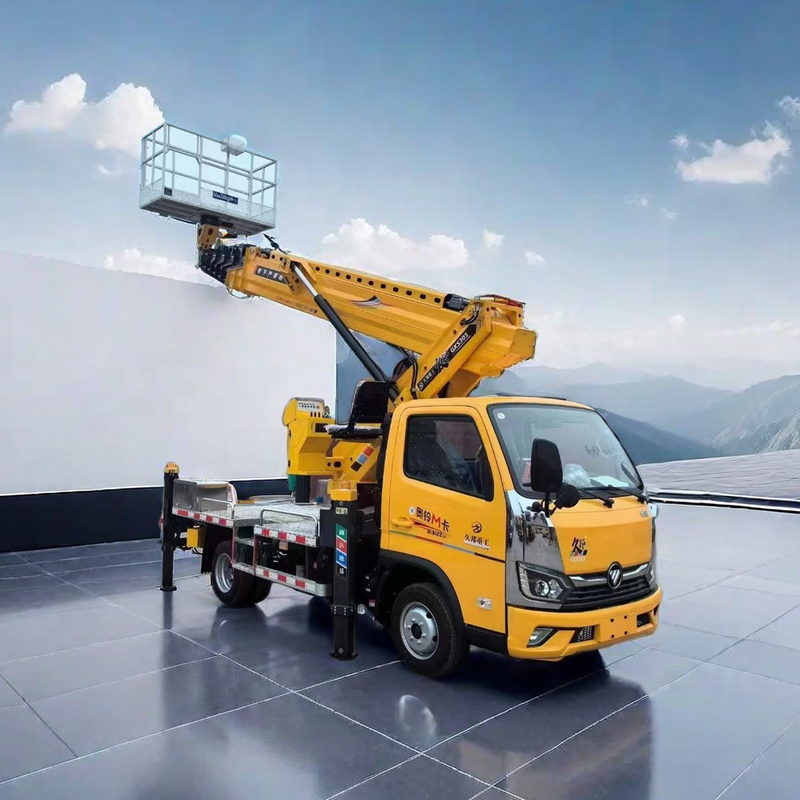중국 포톤 4*2 항공 작업 트럭 24m 접는 팔 115HP 사용자 정의