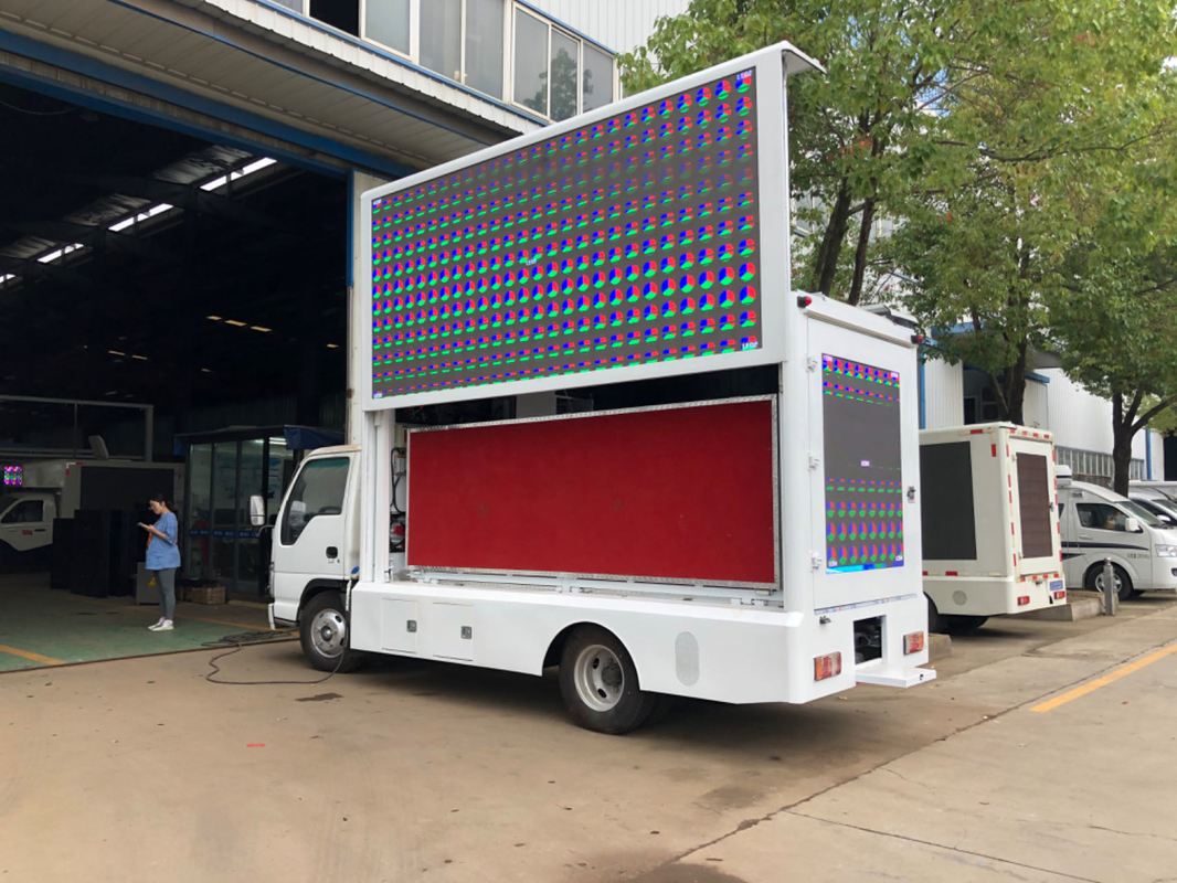 이수즈 4*2 유로 5 LED 디스플레이 박스 트럭 모바일 LED 스크린 빌보드 트럭 광고 LED 트럭 판매