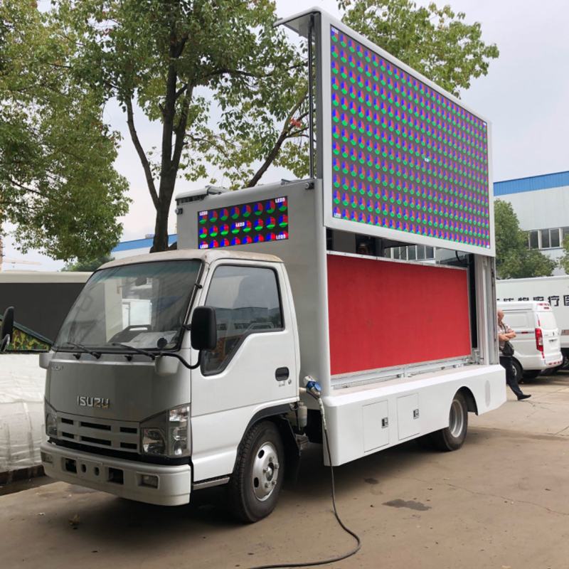 이수즈 4*2 유로 5 LED 디스플레이 박스 트럭 모바일 LED 스크린 빌보드 트럭 광고 LED 트럭 판매
