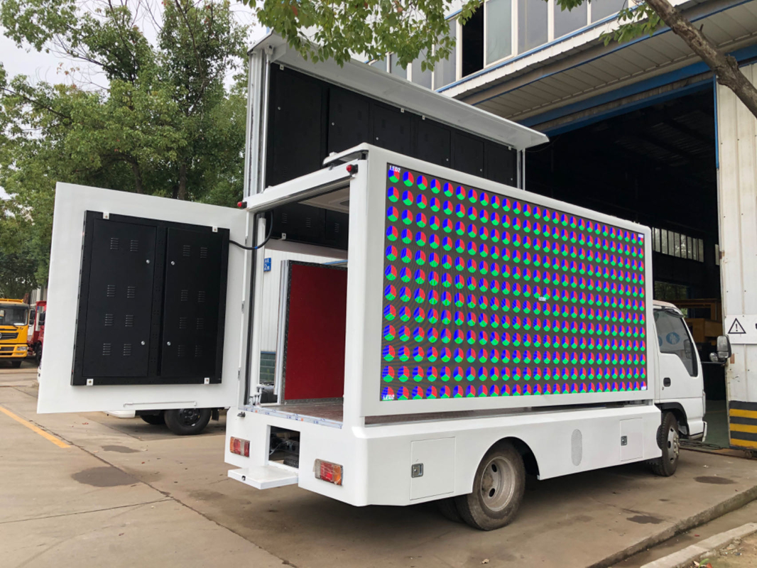 이수즈 4*2 유로 5 LED 디스플레이 박스 트럭 모바일 LED 스크린 빌보드 트럭 광고 LED 트럭 판매