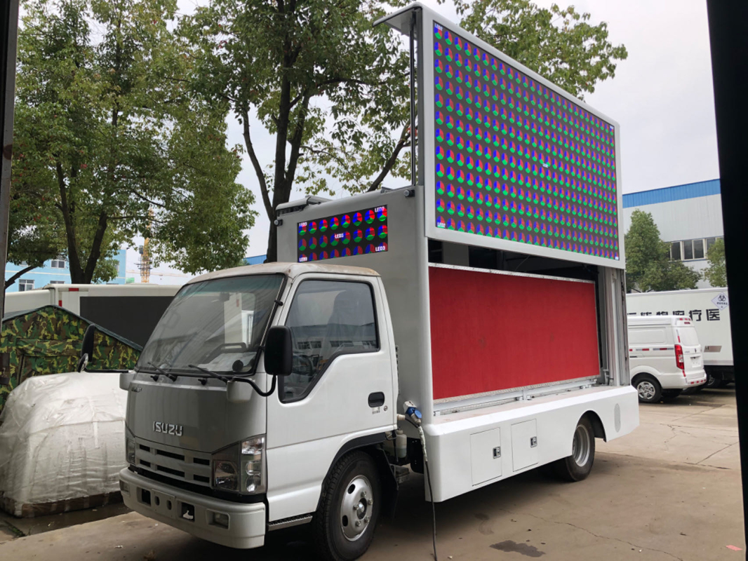 LED 로빙 광고 트럭 일본 브랜드 4.2m 작은 LED 모바일 스테이지 트럭