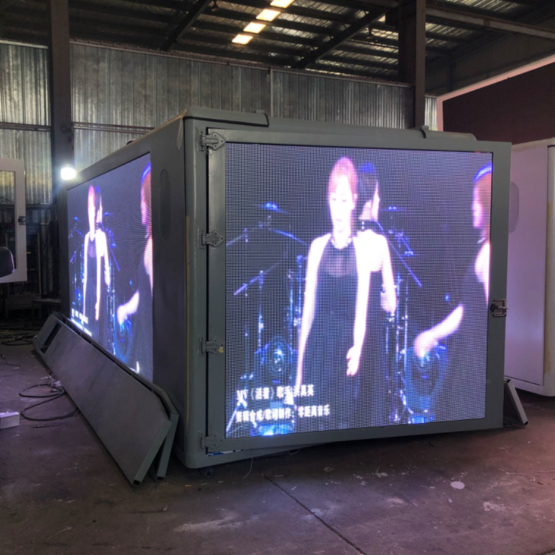 12.5ft*5.6ft P4 P5 P6 야외 LED 디스플레이 빌보드 박스 2500kg 용량