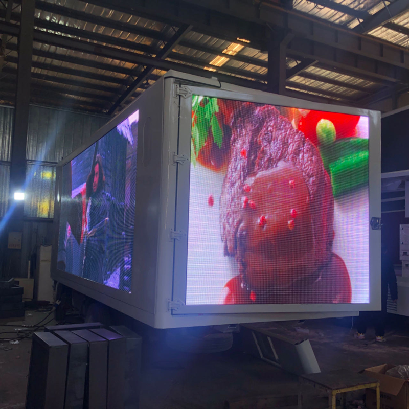 12.5ft*5.6ft P4 P5 P6 야외 LED 디스플레이 빌보드 박스 2500kg 용량