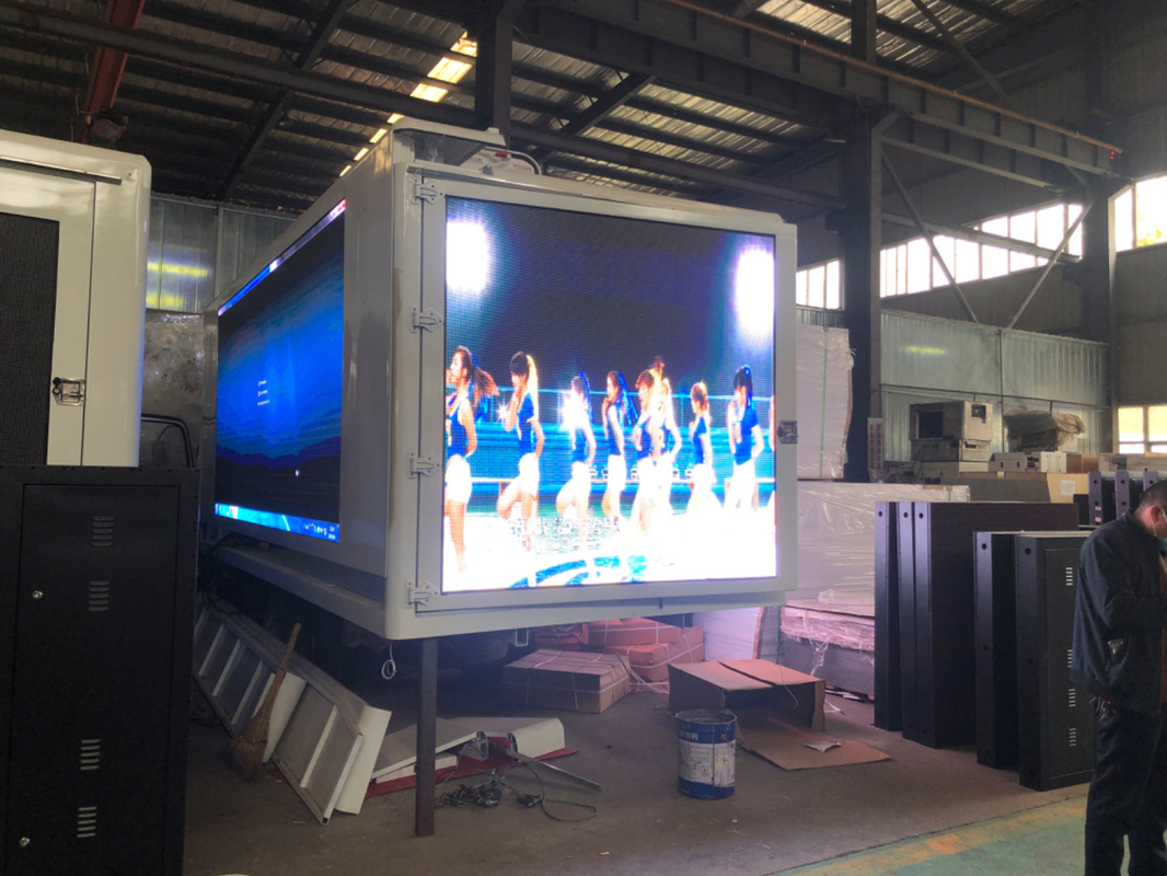 12.5ft*5.6ft P4 P5 P6 야외 LED 디스플레이 빌보드 박스 2500kg 용량