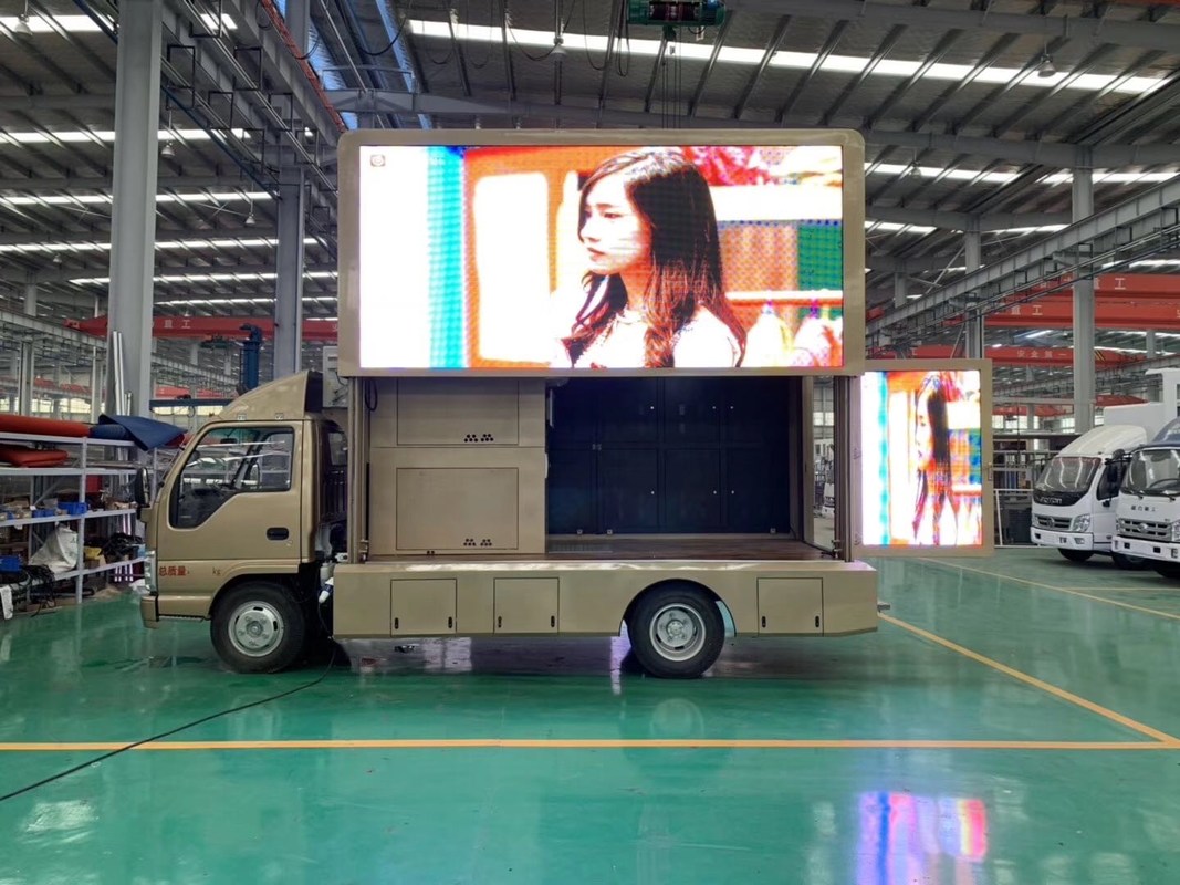 LED 스크린 자동차 및 오디오 야외 광고 로드쇼 스테이지 트럭 디젤 설명서