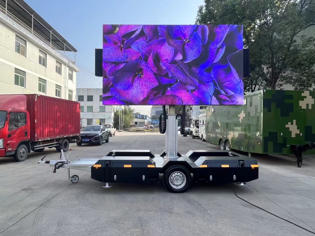 P2.5 P3 P4 P5 P6 P8 P10 야외 모바일 광고 트럭 밴 트레일러 LED 게시판 대형 모바일 판타라 LED 화면 디스플레이